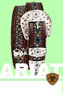 Ariat Ladies Fatbaby Two-Tone Belt w/Rhinestones