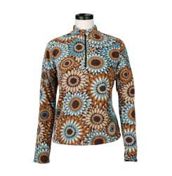 Ariat Ladies Dorset Printed 1/4 Zip Top.