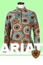 Ariat Ladies Dorset Printed 1/4 Zip Top.