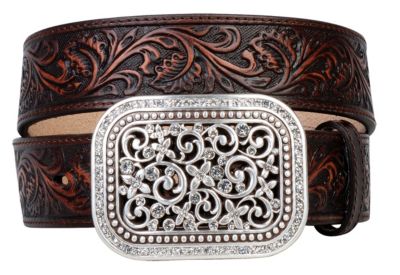 Ariat Ladies Rhinestone Fillagree Belt Best Price
