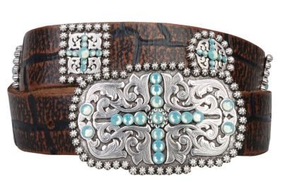 Ariat Ladies Blue Sunday Belt Best Price
