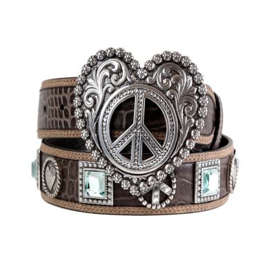Ariat Ladies Heart of Glass Western Belt Best Price