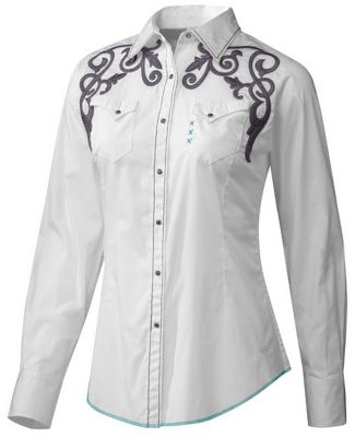 Ariat Ladies Skull Embroidered Western Shirt Best Price