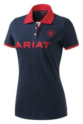 Ariat Ladies Navy Team Polo Shirt Best Price