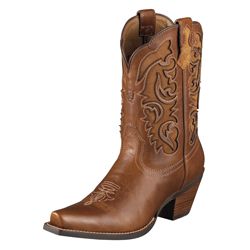 AT Lds Shada Vintage Caramel Wstn Boot Best Price
