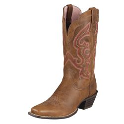 AT Lds Rustic Brown Ransom Wstn Boot Best Price