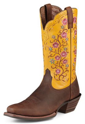 AT Lds Uptown Yellowtail Wstn Boot Best Price