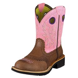 AT Lds ChocBblgum Fatbaby Cowgirl Boot Best Price