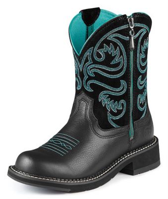At Lds Black Fatbaby Zip Wstn Boot Best Price