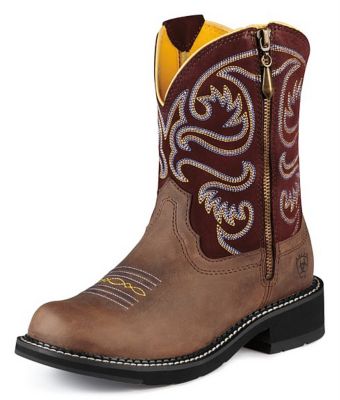 AT Lds Driftwood Fatbaby Zip Wstn Boot Best Price