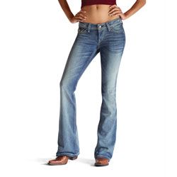 AT Lds Ruby Star-A Bck Flp Pck Bootcut Jeans-Firefly Best Price