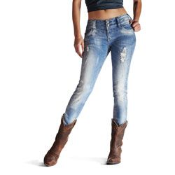 AT Lds Onyx Western Skinny Jeans-Arctic Best Price