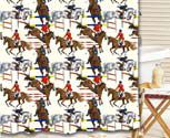 Hit the Hay Jumper Shower Curtain