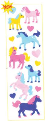 AWST Puffy Fuzzy Horse Stickers