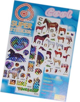 AWST Six Sheet Horse Sticker Set