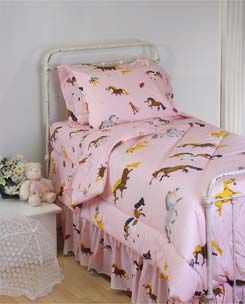 Hit the Hay Pony Puff Sheet Set