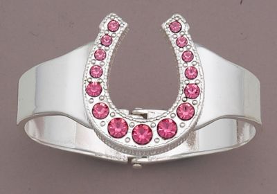 AWST Silver Ton Cuff Horseshoe Bracelet