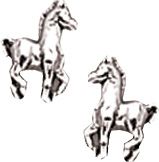 AWST Sterling Silver Mini Foal Post Earrings