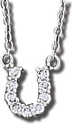 AWST Sterling Silver Small Horshoe Necklace