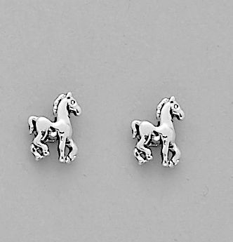 AWST Prancing Pony Earrings with Gift Box