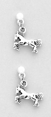 AWST Rearing Horse Earrings with Gift Box