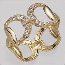 AWST Pave Crystal Snaffle Bit Bangle Best Price