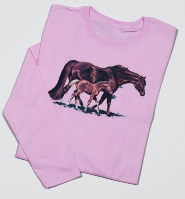AWST Ladies Mare and Foal Short Sleeved Tee Shirt