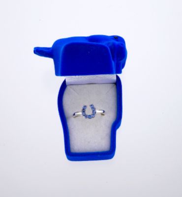 AWST Rhinestone Horseshoe Ring with Gift Box