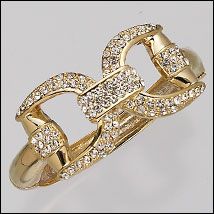 AWST Pave Crystal Snaffle Bit Bracelet Best Price