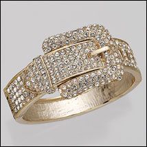 AWST Pave Crsytal Belt Buckle Bangle Bracelet Best Price
