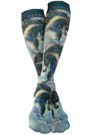 Epona Eye of the Horse Black Fire Equestrian Socks