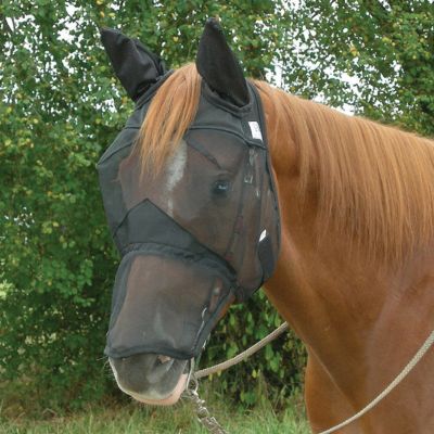 Cashel QuietRide Long Horse Fly Mask with Ears