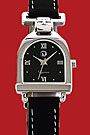 CCI Equinox Watch Stirrup Case Black Face Black Band