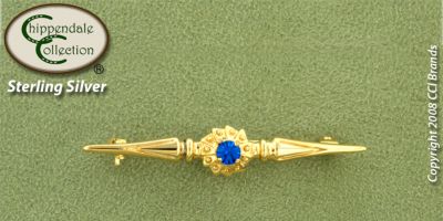 Chippendal Gold Byzantine Stock Pin Best Price