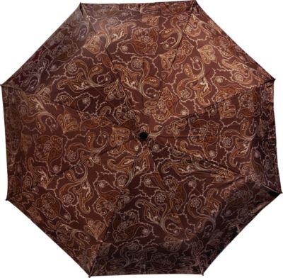 dav Dark Brown Paisley Compact Umbrella Best Price