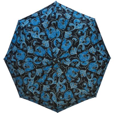 dav Midnight Paisley Compact Umbrella