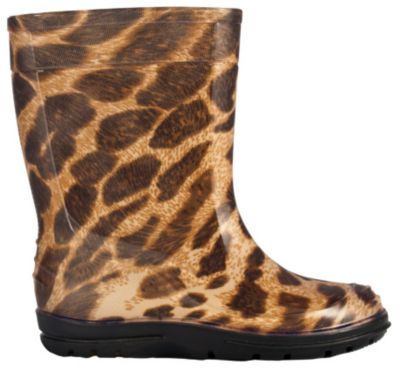 dav Kids Fun Leopard Rain Boots