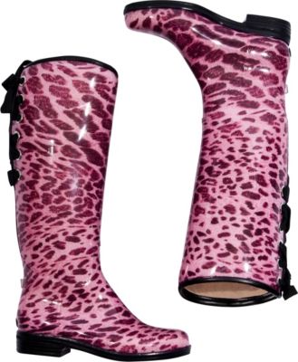 dav Ladies Victoria Pink Leapard Boots