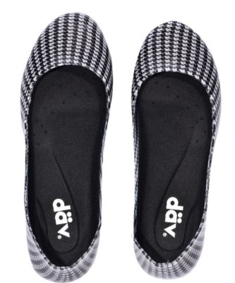 dav Ladies Houndstooth Flats Best Price