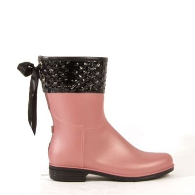 dav Ladies Blush Pearl Mid Pyramid Rain Boots Best Price