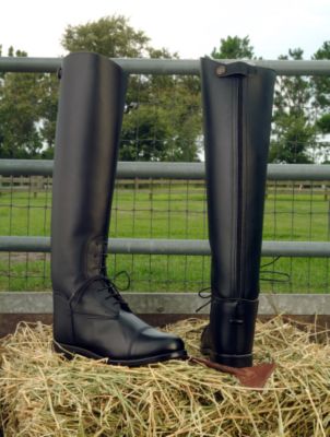 Devon-Aire Ladies Freedom Synthetic Leather Back Zip Field Boot
