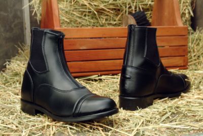 Devon-Aire Ladies Freedom Synthetic Zip Front Paddock Boots