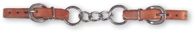 Classic Equine Curb Strap with Stainless Steel Links