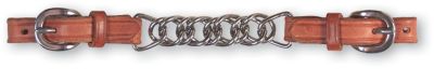 Classic Equine Curb Strap with Flat Stainless Steel Links