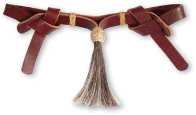 Martin Saddlery Leather and Horsehair Curb Strap