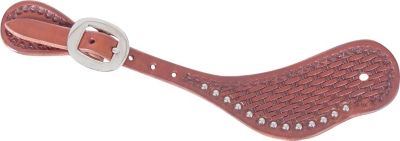 Martin Saddlery Basketweave Cowboy Spur Straps with Dots