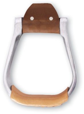 Martin Saddlery Aluminum Stirrup with Leather Tread