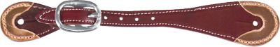 Martin Saddlery Latigo Lthr Spur Strap with Rawhide Ends