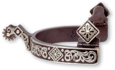 Classic Equine Diamond Scroll Spur