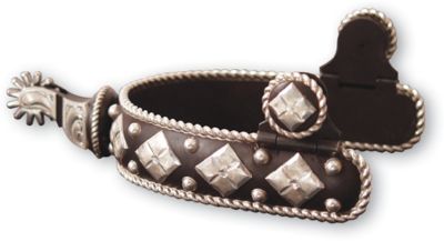Classic Equine Rope Diamond Dot Spur